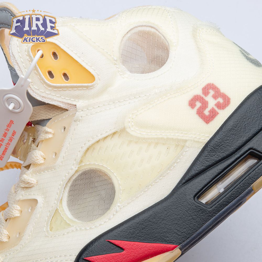 OFF-WHITE x Air Jordan 5 "Sail" Men's