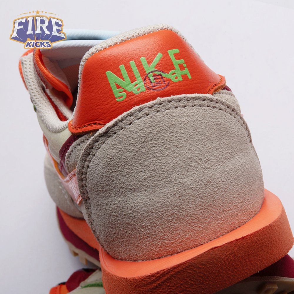 Nike LD Waffle CLOT Kiss of Death Net Orange Blaze DH1347-100 Unisex