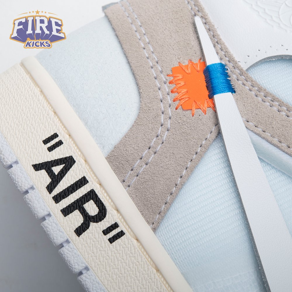 Jordan 1 Retro High Off-White Alaska AA3834-100 Unisex