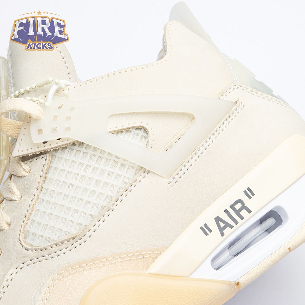 Air Jordan 4 RERO x Off-White AJ4 OW Sail Unisex