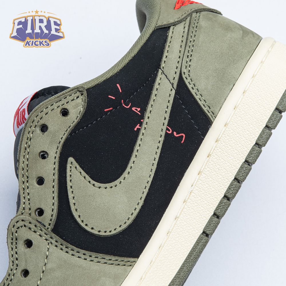 Travis Scott x Air Jordan 1 Low OG Black Olive DM7866-001 Unisex