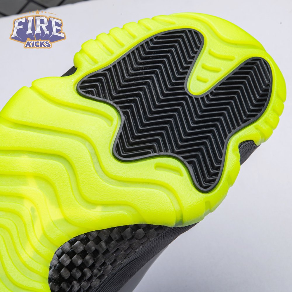 Air Jordan 11 GS Black Barely Volt Men's