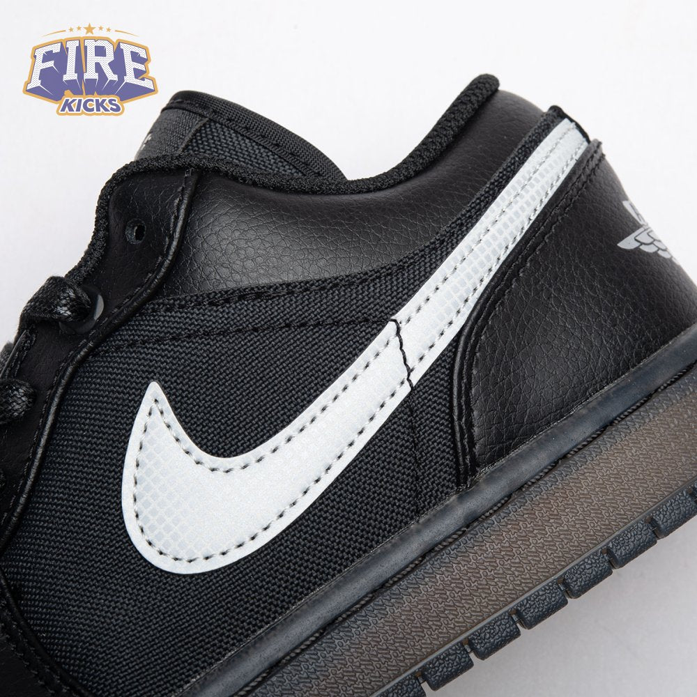 Jordan 1 Low Black White Dark Smoke Grey Unisex