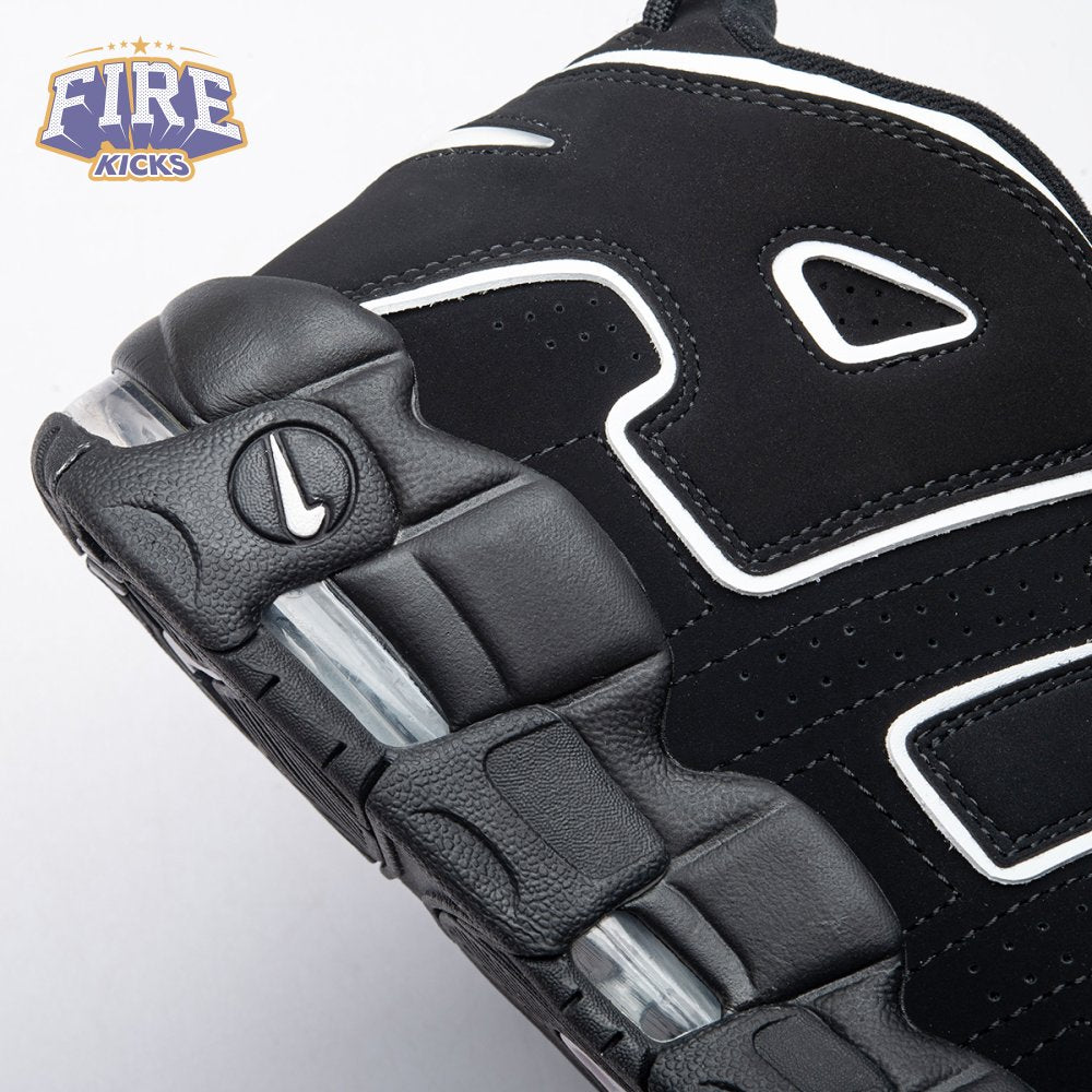 Nike Air More Uptempo Black White 414962-002 Unisex