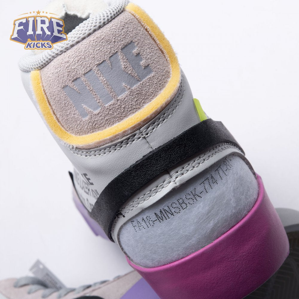 Nike Blazer Mid Off-White Wolf Grey Serena Queen AA3832-002 Unisex