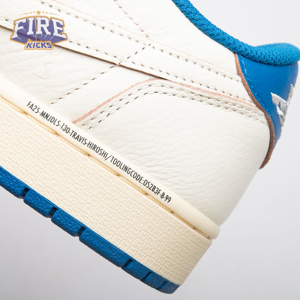 Jordan 1 Retro Low OG SP Fragment x Travis Scott Sail Military Blue DM7866-104 Unisex
