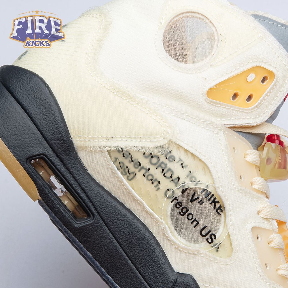 OFF-WHITE x Air Jordan 5 "Sail" Men's