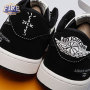 Travis Scott x Fragment Design x Air Jordan 1 Low OG SP Black Off White Grey LX1988-200 Unisex