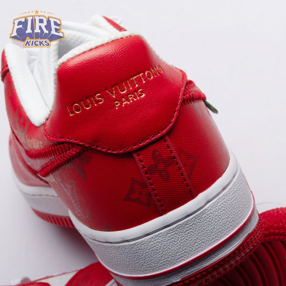 Nike Air Force 1 Low By Virgil Abloh White Red Men's