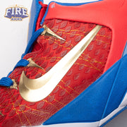 Nike Zoom Kobe 7 RLX Red Blue Metallic Gold 488371-406 Men's