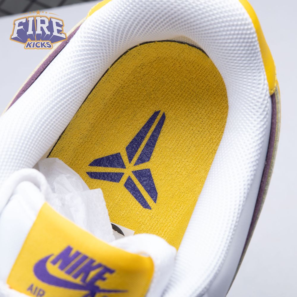 Nike Air Force 1 Low Retro QS Kobe Bryant Lakers Home FZ1151-100 Unisex