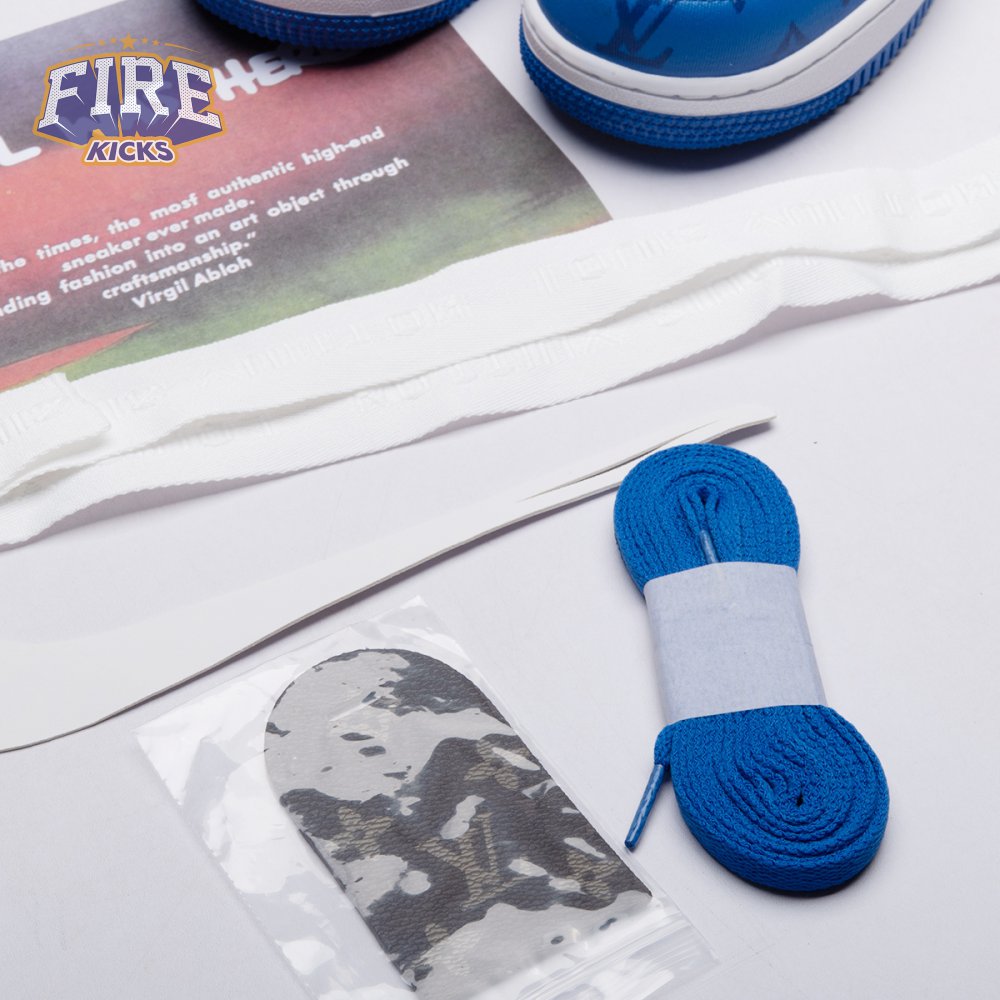 Nike Air Force 1 Low By Virgil Abloh White Royal Unisex
