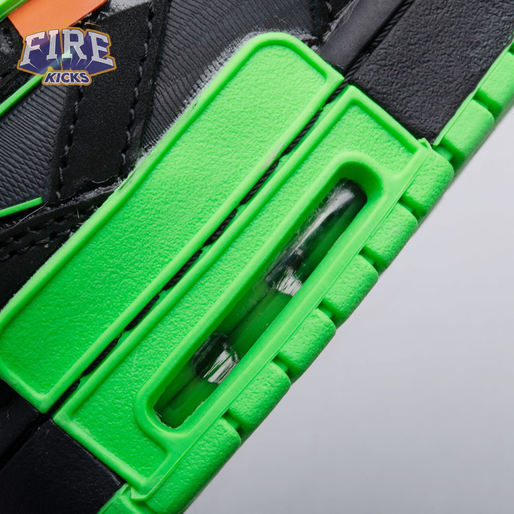 Off-White x Air Rubber Dunk 'Green Strike' Men's