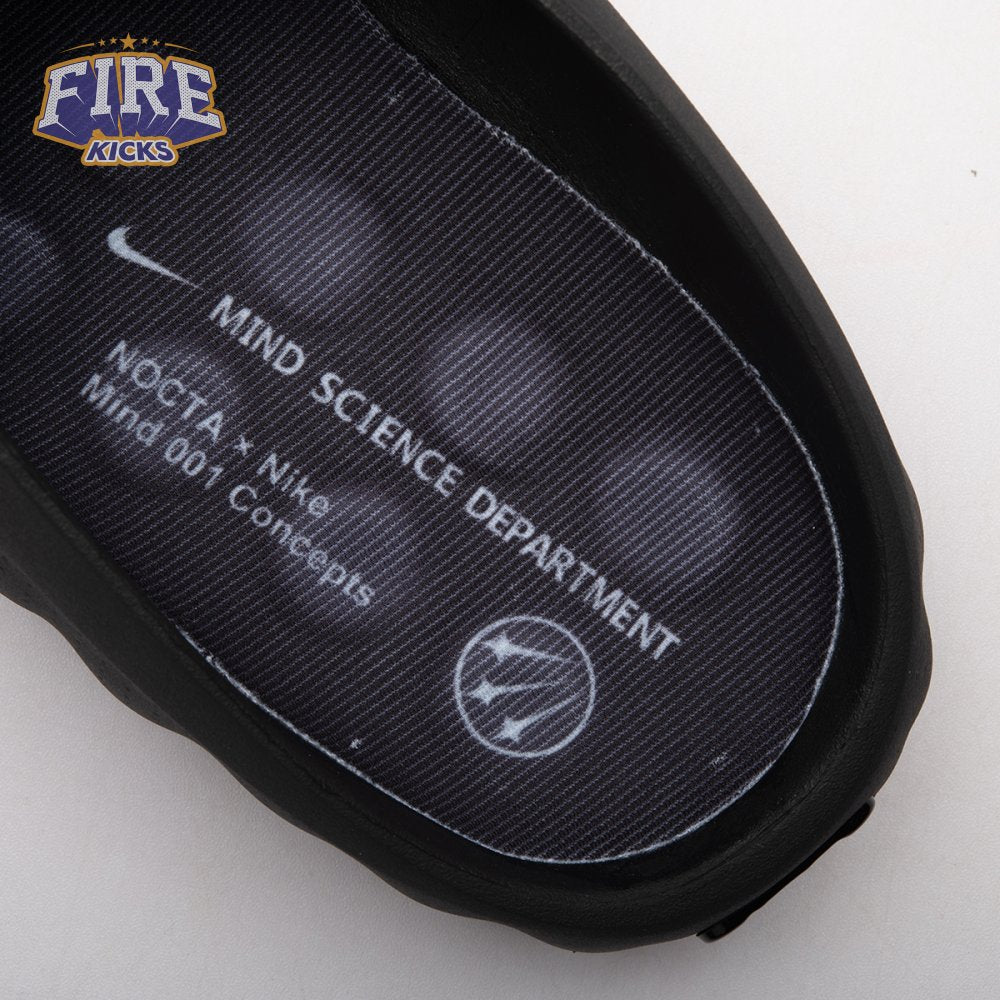 NOCTA x Nike Mind 001 Nike Mind 001 Slide Triple Black HQ4307-005 Unisex（Size Up Recommended）