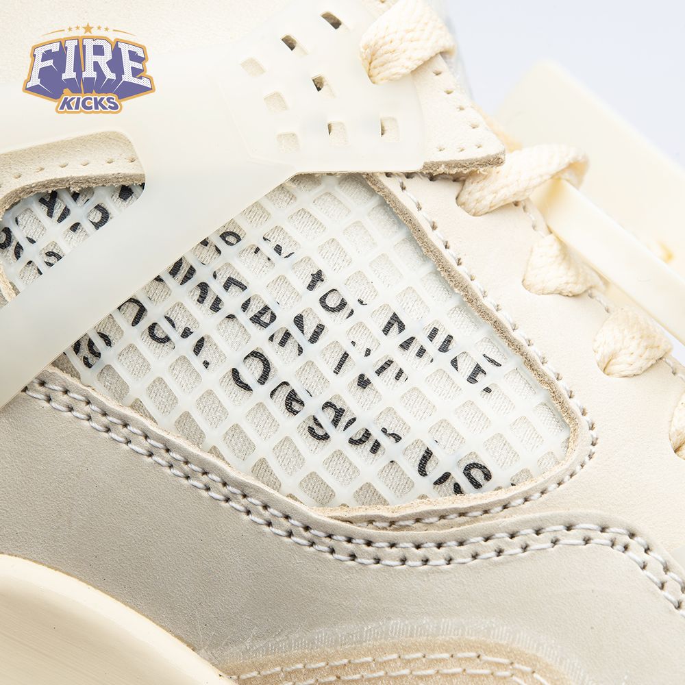 Air Jordan 4 RERO x Off-White AJ4 OW Sail Unisex