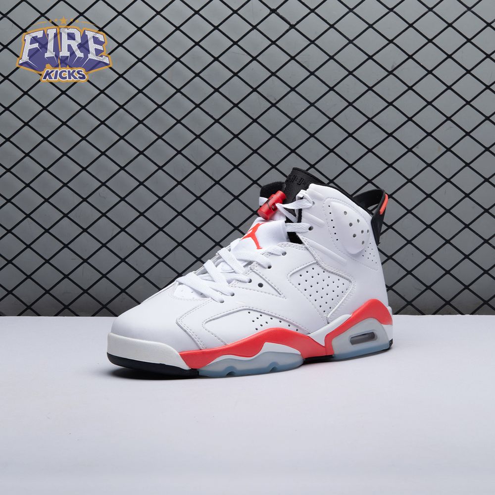 Jordan 6 Retro Infrared White 384664-123 Men's