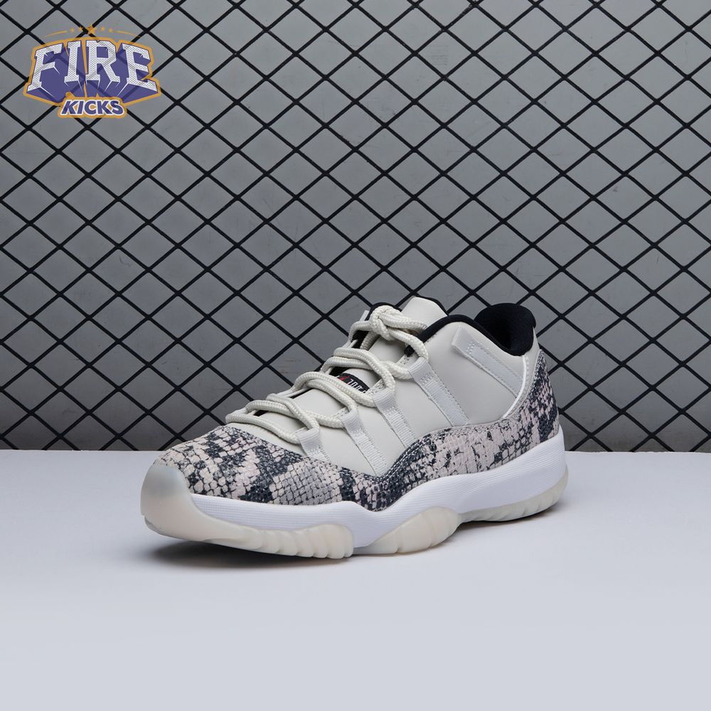 Jordan 11 Retro Low Snake Light Bone CD6846-002 Unisex