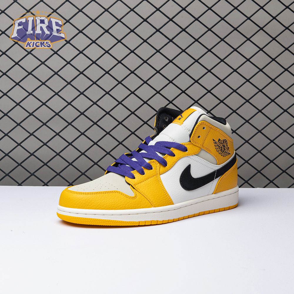 Air Jordan 1 Mid SE Lakers 852542-700 Unisex