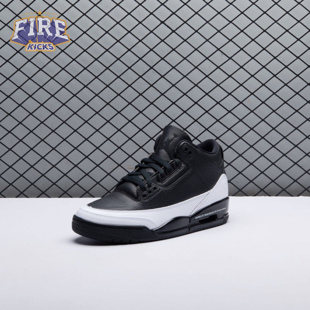 Jordan 3 x Fragment Design Black White DA3595 001 Men's