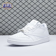 Travis Scott x Air Jordan 1 Low Triple White Unisex