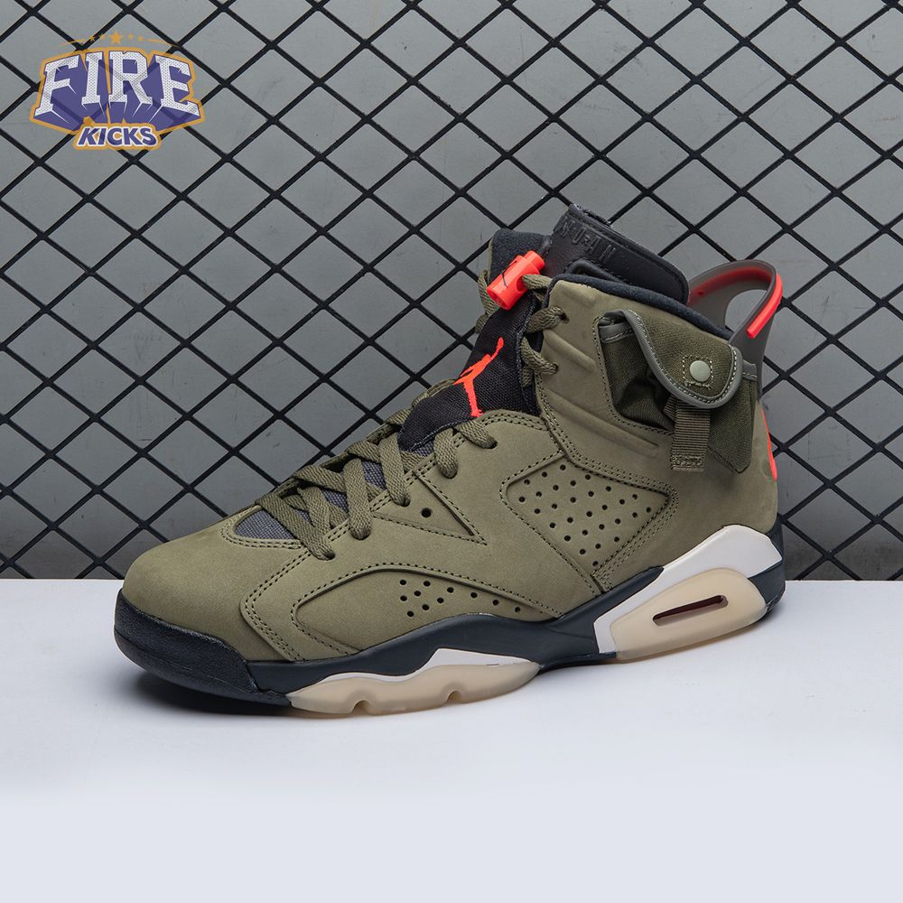 Travis Scott x Air Jordan 6 Retro 'Olive' CN1084 200 Men's