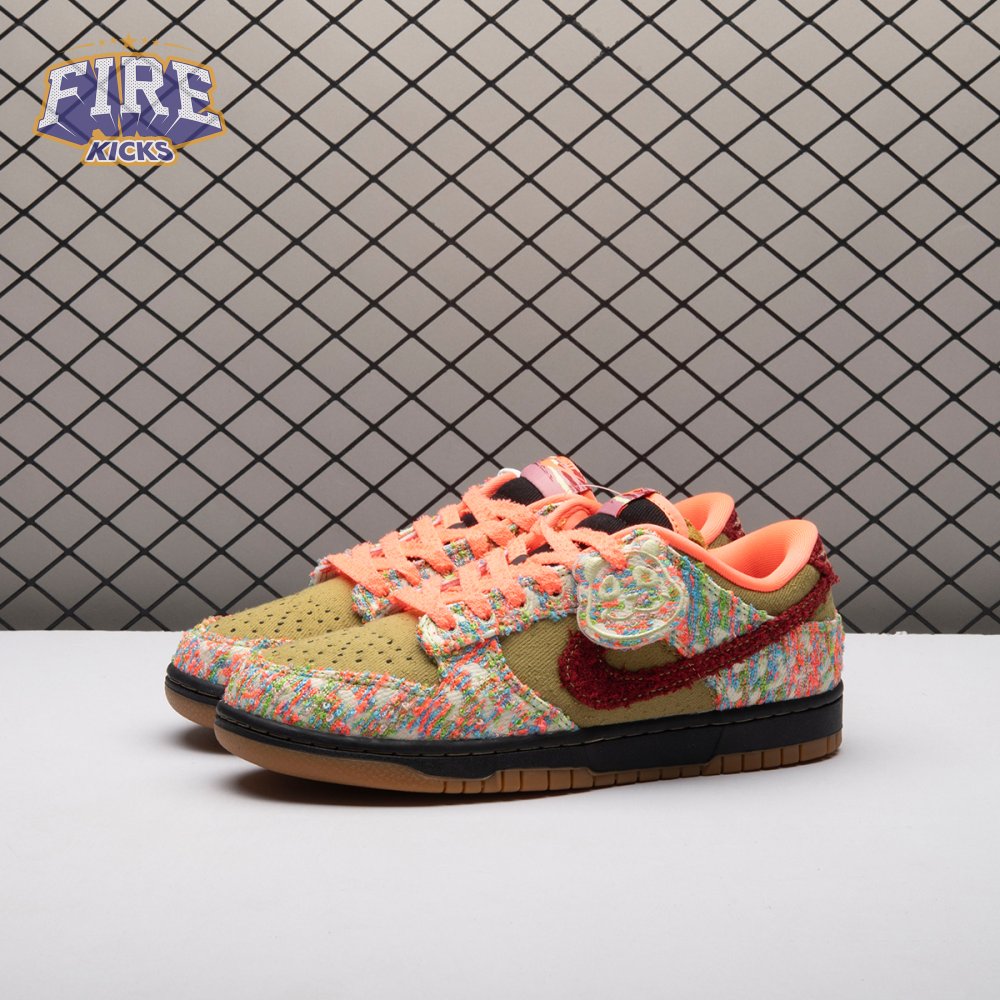 Nike Dunk Low Panda-Monium Green Curry Multi-Color IB2263-300 Unisex