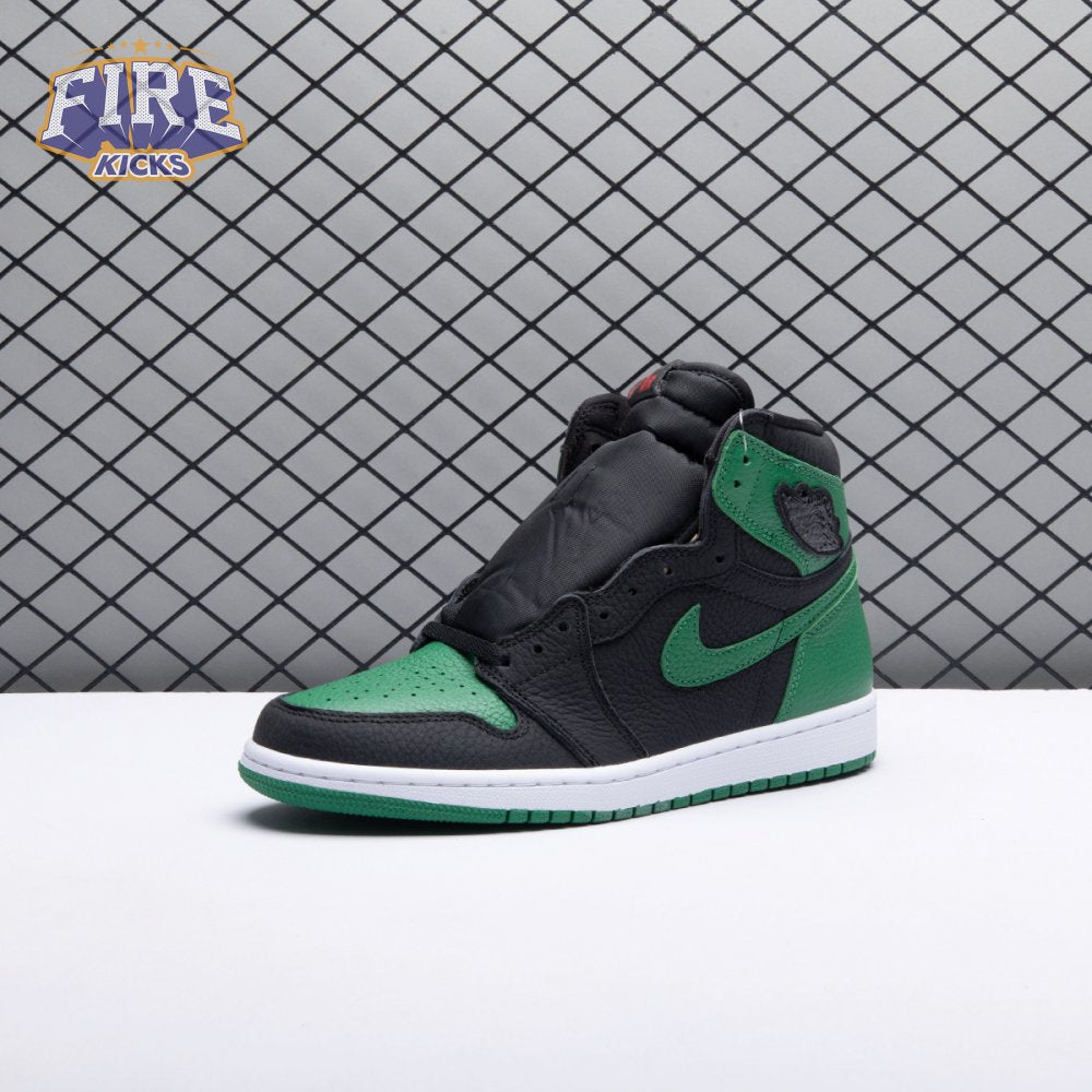 Jordan 1 Retro High Pine Green Black 555088-030 Men's