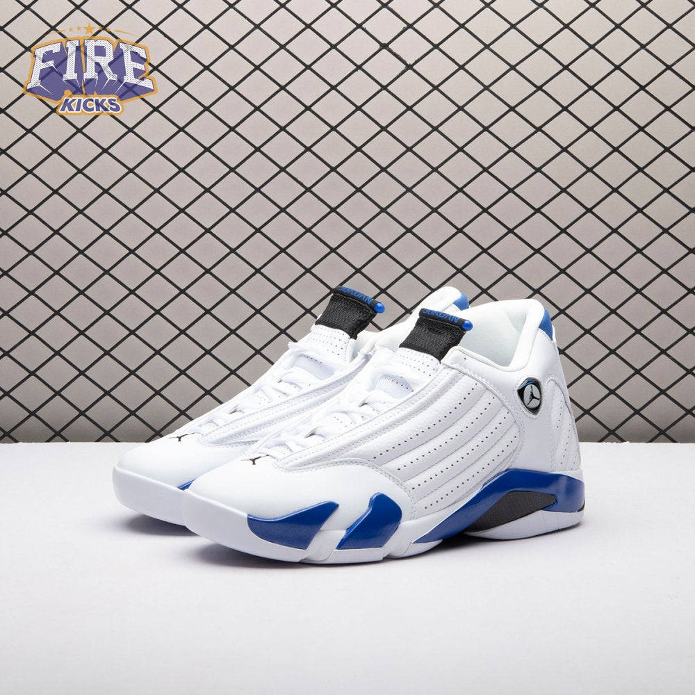 Jordan 14 Retro White Hyper Royal 487471-104 Men's