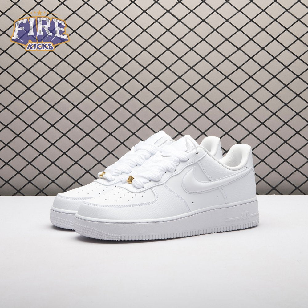 Nike Air Force 1 Low '07 Next Nature Triple White Bulbous Swoosh HF2014-100 Unisex