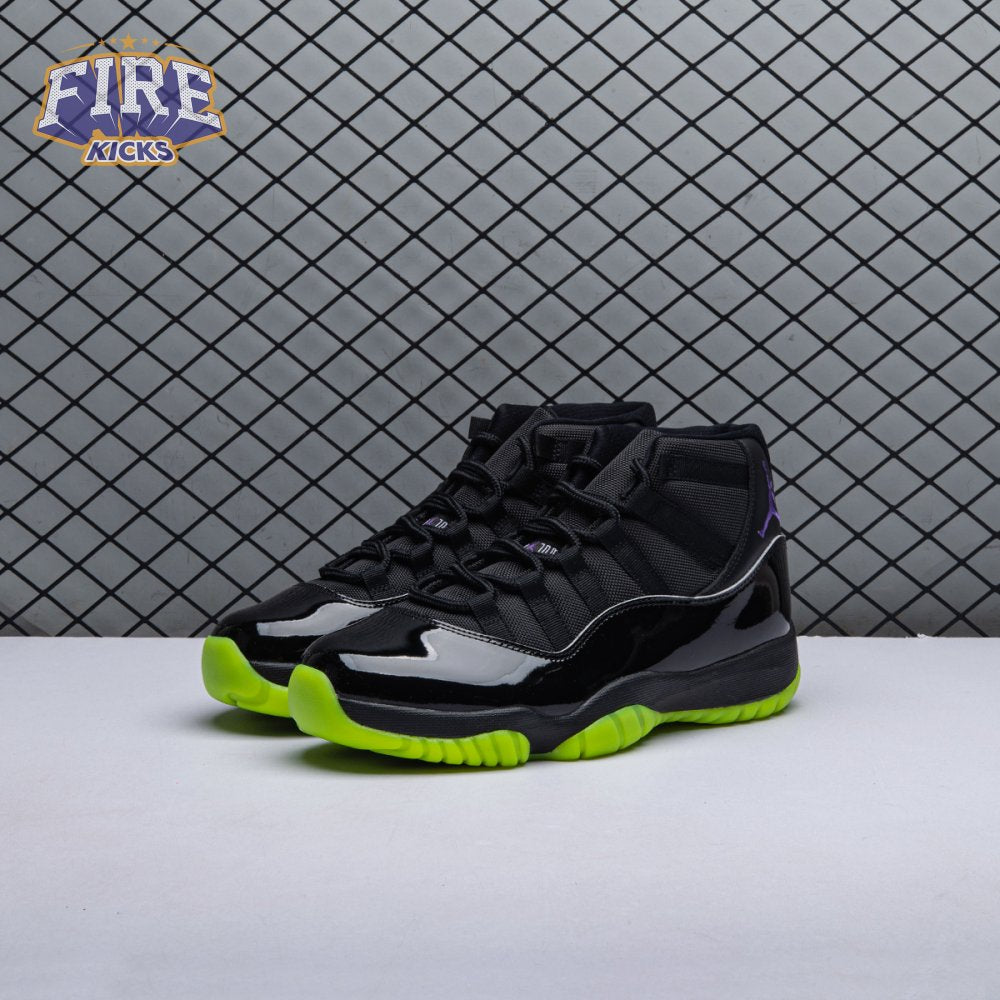 Air Jordan 11 GS Black Barely Volt Men's