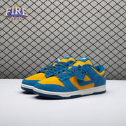 Nike Dunk Low SE Panda-Monium Court Blue Yellow Ochre Suede IH7648-700 Unisex