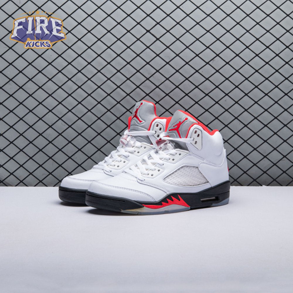 Jordan 5 Retro Fire Red Silver Tongue (2020) DA1911-102 Men's