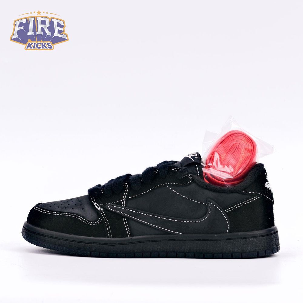 Travis Scott x Air Jordan 1 Low Black Phantom( child) Size 27.5-35