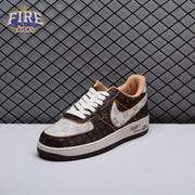 Nike Air Force 1 Low Monogram Brown Damier Azur Unisex (Special Box)