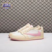 Jordan 1 Retro Low OG SP Travis Scott Shy Pink IQ7604-100 Unisex