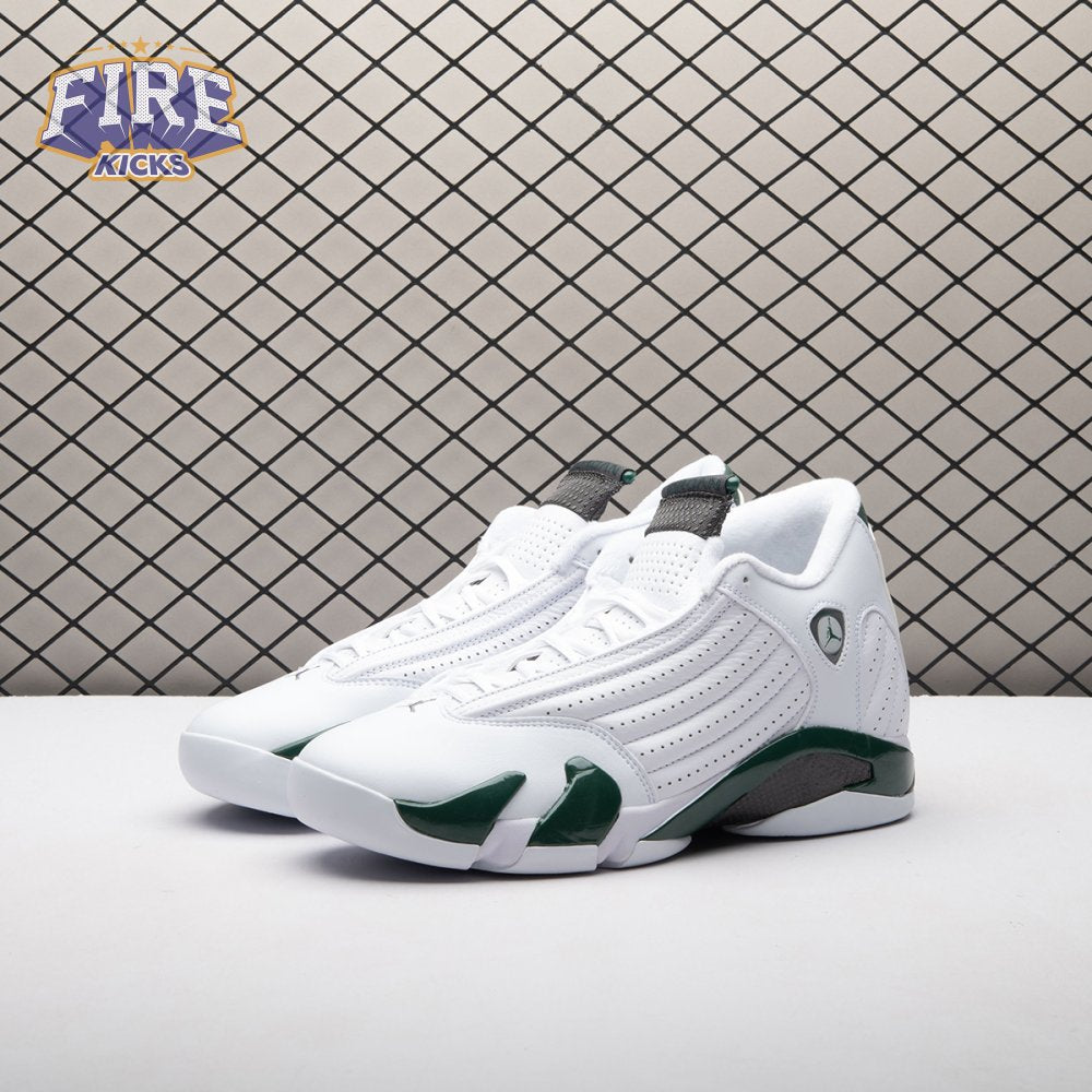 Jordan 14 Retro White Forest Green 311832-131 Men's