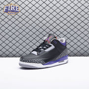 Jordan 3 Retro Black Court Purple CT8532-050 Men's