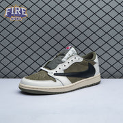 Travis Scott x Air Jordan 1 Low OG Medium Olive DM7866 200 Unisex