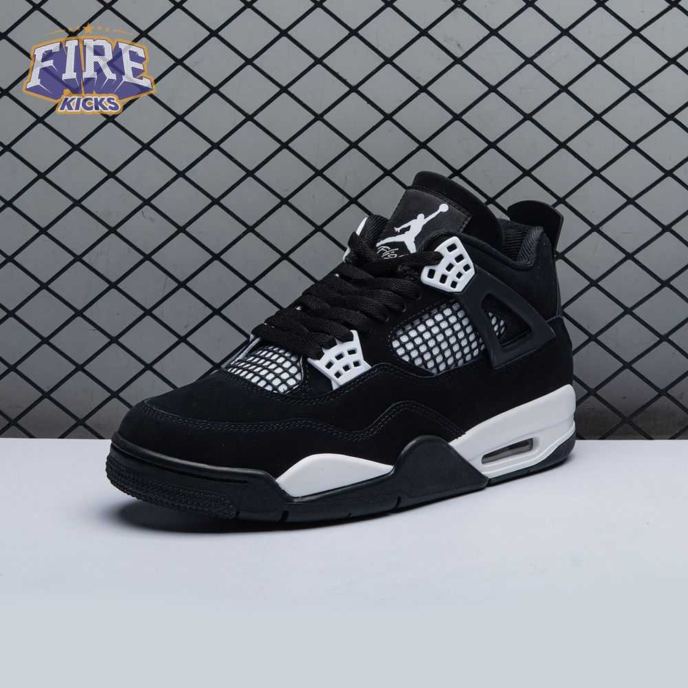 Air Jordan 4 Retro White Thunder FQ8138 001 Unisex