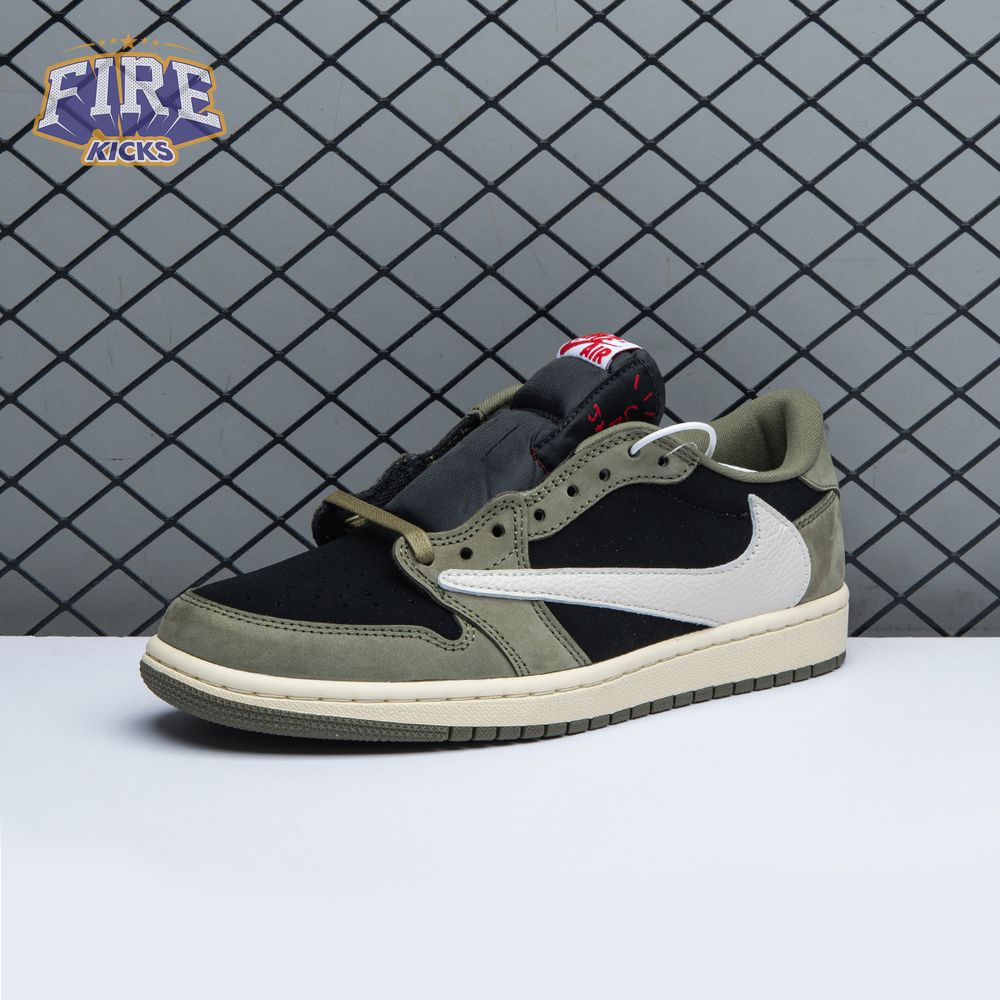 Travis Scott x Air Jordan 1 Low OG Black Olive DM7866-001 Unisex