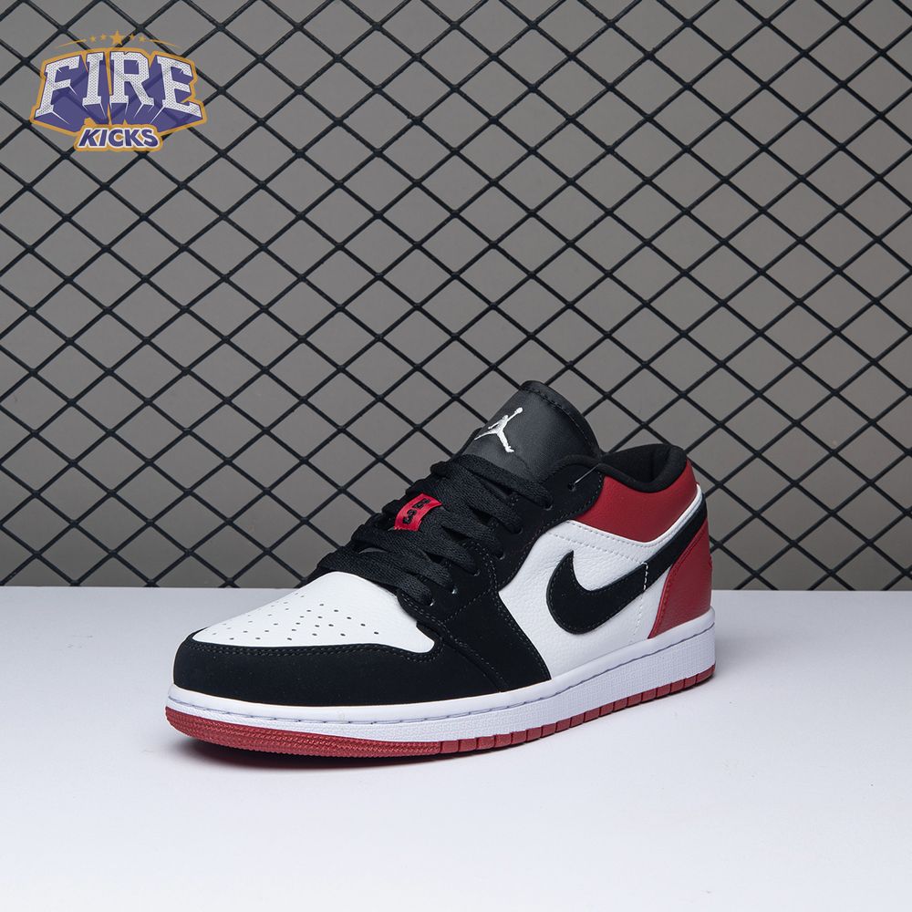 Jordan 1 Low Black Toe 553558-116 Unisex