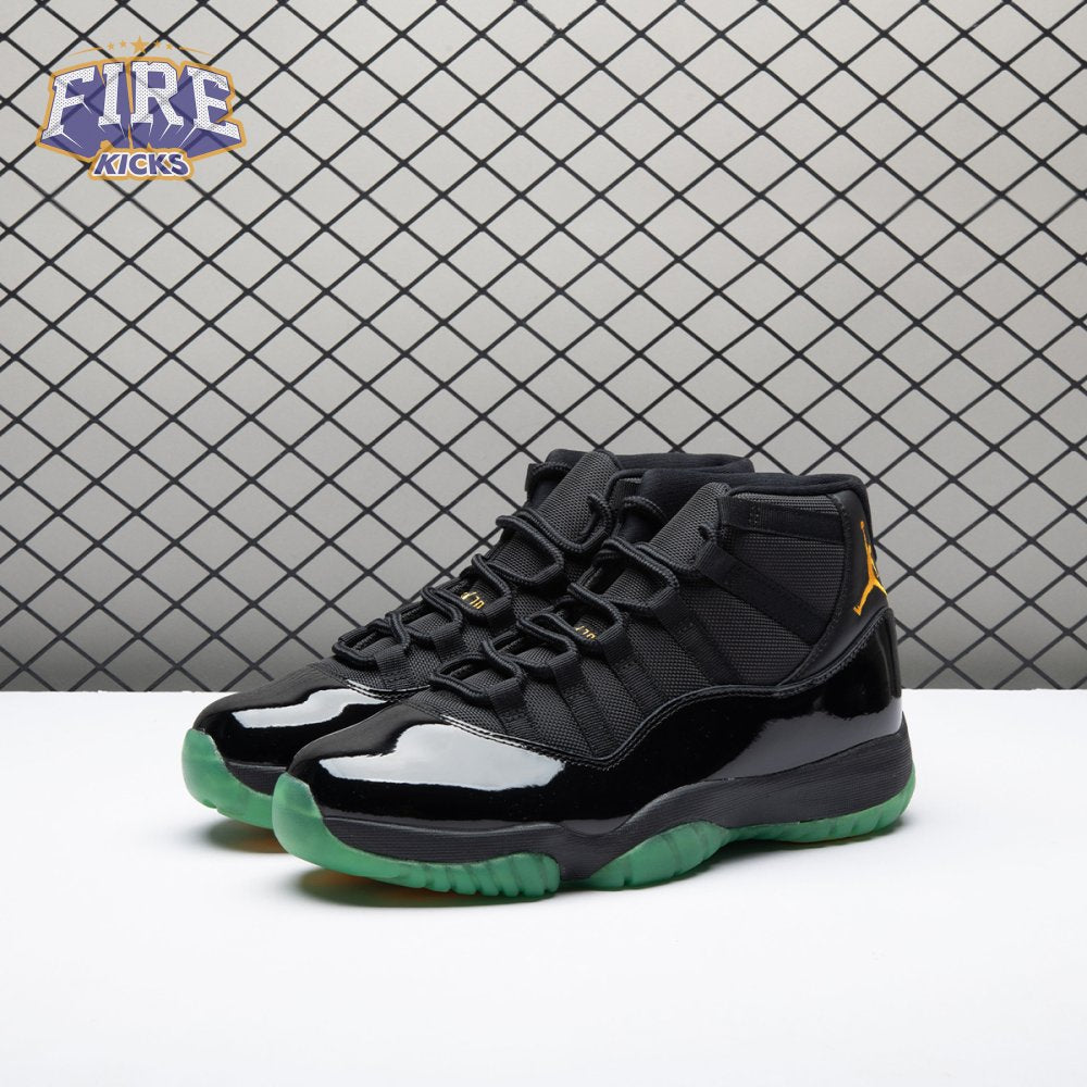 Air Jordan 11 Black Green Yellow CT8012-037 Men's