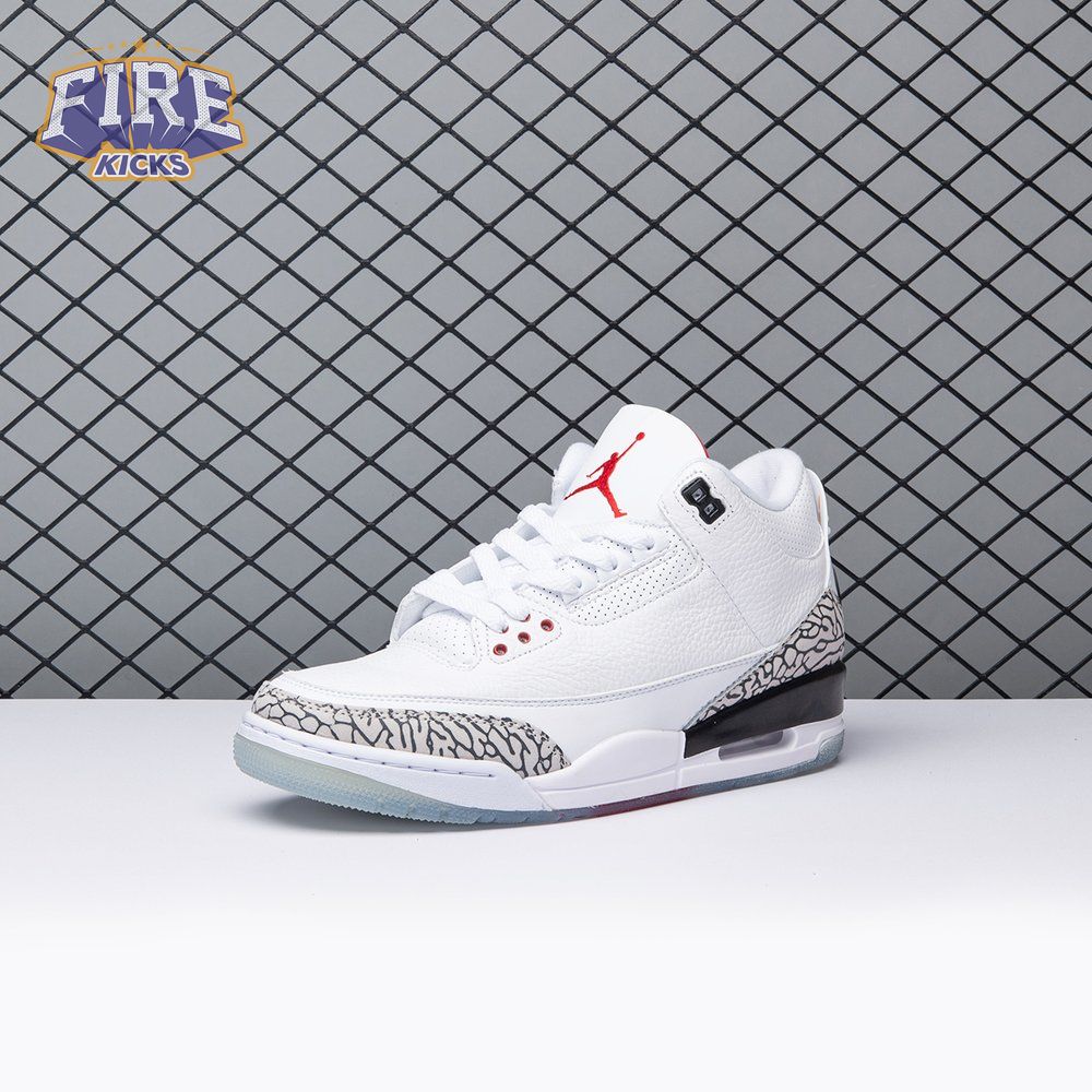 Jordan 3 Retro Free Throw Line White Cement 923096-101 Men's