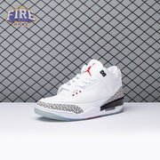 Jordan 3 Retro Free Throw Line White Cement 923096-101 Men's