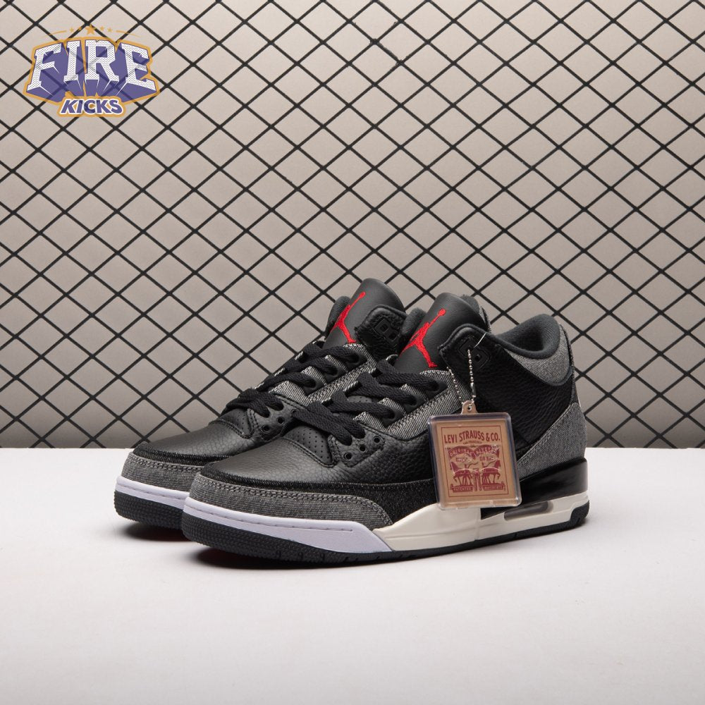 Jordan 3 Retro Levi's Black IR0914-400 Unisex