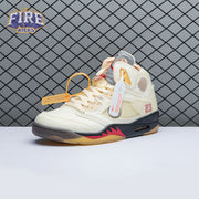 OFF-WHITE x Air Jordan 5 "Sail" Men's