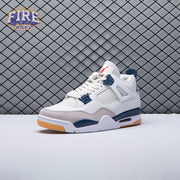 Jordan 4 SB "Summit White/Navy" DR5415-100 Unisex