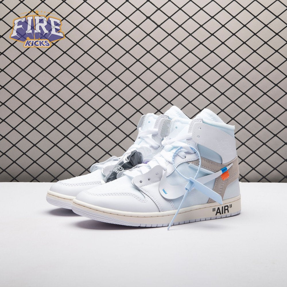 Off-White x Air Jordan 1 Retro High Virgil Abloh Archive Alaska AA3834-100 Unisex
