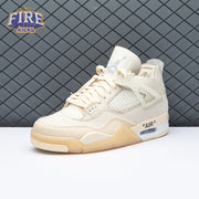 Air Jordan 4 RERO x Off-White AJ4 OW Sail Unisex