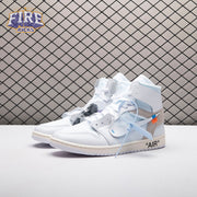 Jordan 1 Retro High Off-White Alaska AA3834-100 Unisex